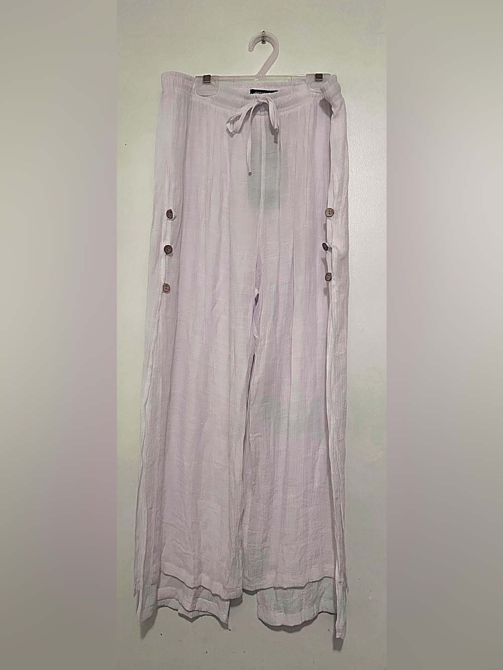 Women’s Lightweight Lavender Wide-Leg Pants